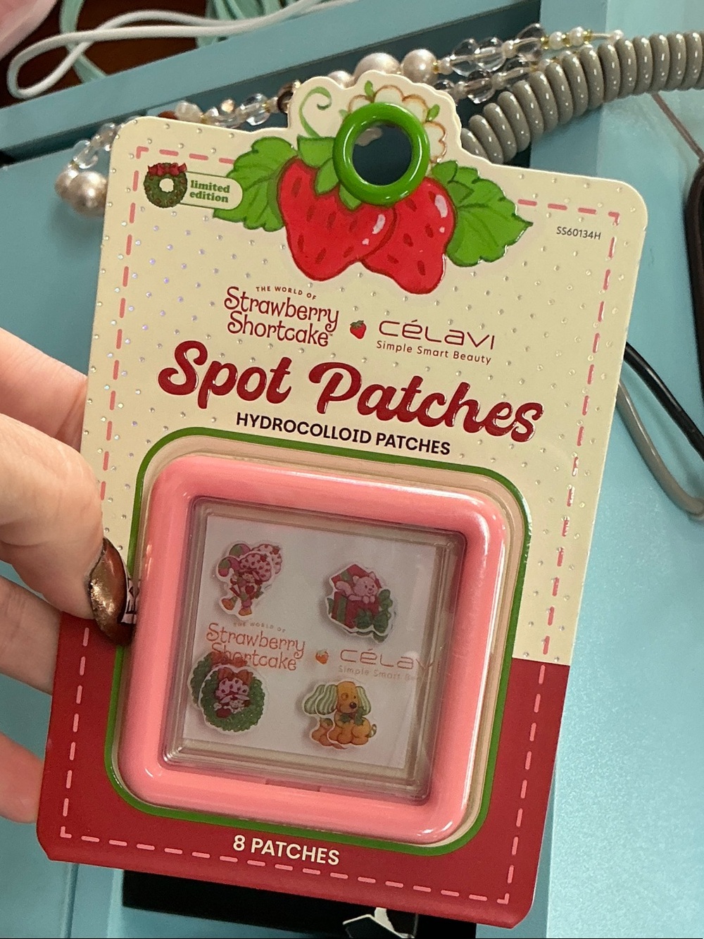Strawberry Shortcake Celavi Spot Patches Hydrocolloid Patches with Case